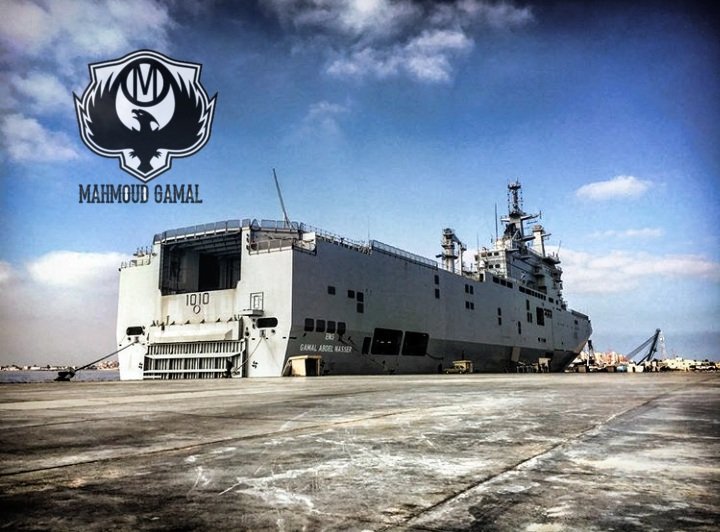 Exclusive pic for the Egyptian helicopter carrier and Amphibious attack ship E.N.S mistral Gamal Abdel Nasser , southern fleet  