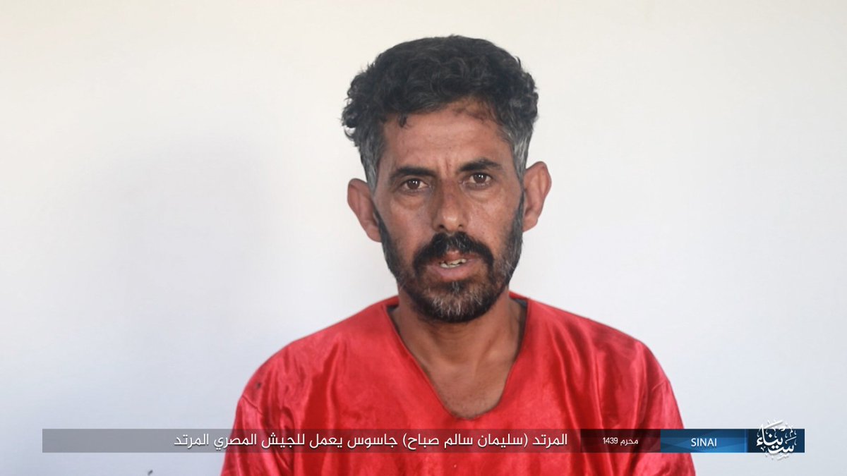 \'Wilayat Sinai publie des photos montrant l\'exécution de \l\'espion de l\'armée\