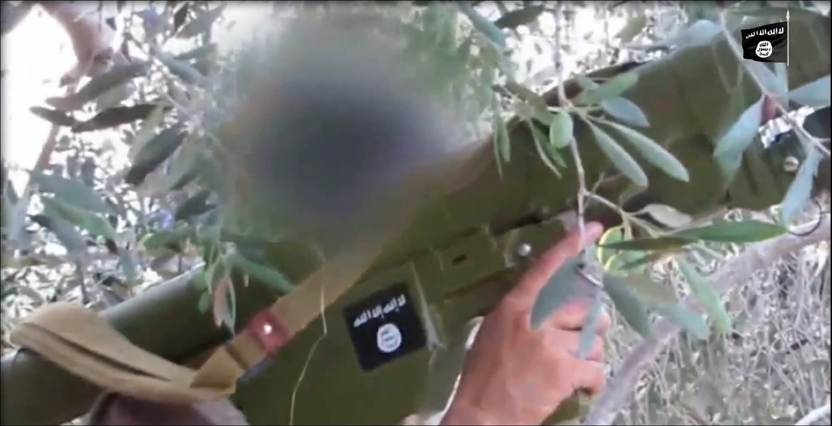 Egypt- more from ISIS Wilayat Sinai's latest video- an SA-7b MANPADS and electrically-operated improvised in ground rocket launcher   