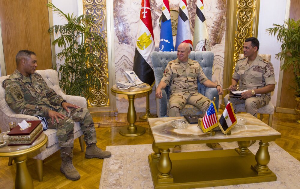 Lt. Gen. Michael X. Garrett, U.S. Army Central commander, meets with the US and Egypt-ian military officials in Cairo, Egypt.   