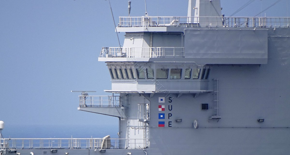 Egyptian Navy's Mistral class Amphibious assault ship ENS Anwar El-Sadat (ex Sevastopol) L1020, tied up in Alexandria. (Sep 2018)