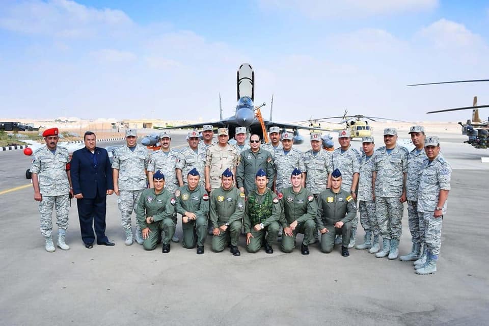 Egypt- President Sisi in full flight suit, trying out a KA-52 Alligator   