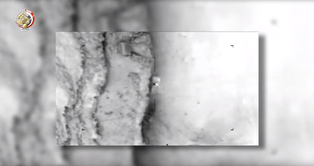 Egypt- @EgyArmySpox release gun cam footage of airstrikes targeting 3 highly dangerous militants, as well as airstrikes against a variety of targets in North and Central Sinai   