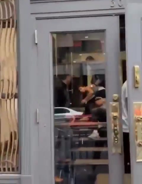 Security personnel at the Egyptian Embassy in New York dragged two Hamas supporters into the embassy and beat them, before handing them over to local police. This follows a series of violent protests outside Egyptian embassies worldwide over the war in Gaza