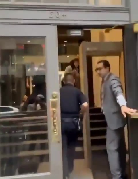 Security personnel at the Egyptian Embassy in New York dragged two Hamas supporters into the embassy and beat them, before handing them over to local police. This follows a series of violent protests outside Egyptian embassies worldwide over the war in Gaza